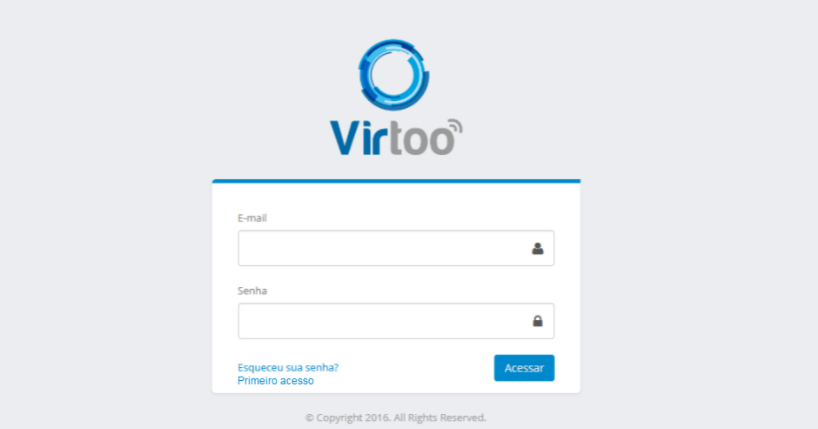 Login Screen  - Virtoo